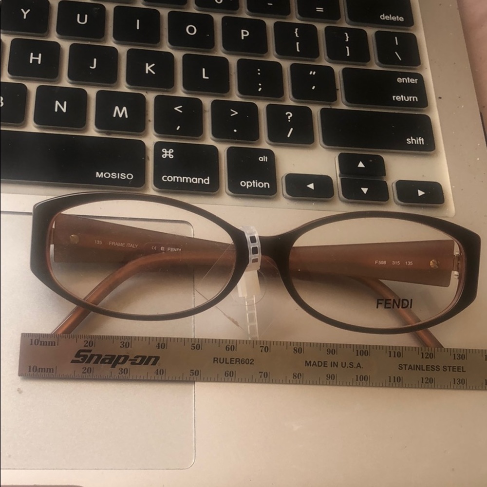 Authentic Fendi khaki Brown Eye Glasses RX - Picture 8 of 8